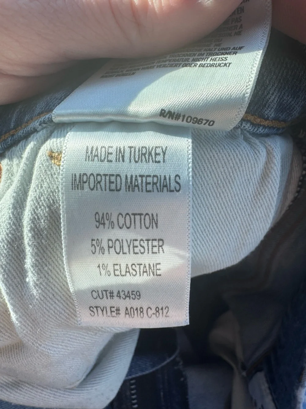 AGOLDE Sophie Cropped Skinny Jeans Distressed Light Wash Size 28 - Picture 7 of 7